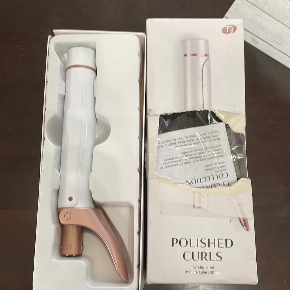 T3 Polished Curls 1-1/4” Clip Barrel Only